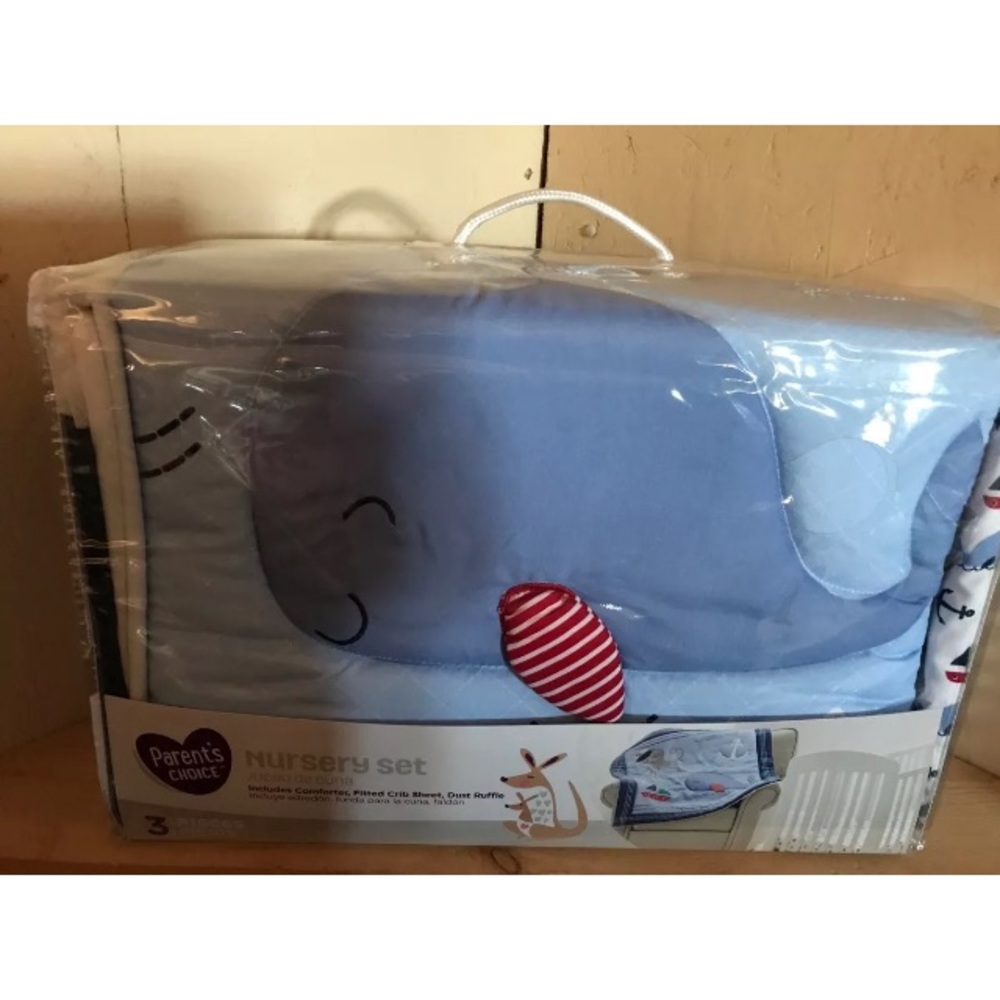 Parent’s Choice 3 Piece Whale Nursery Set